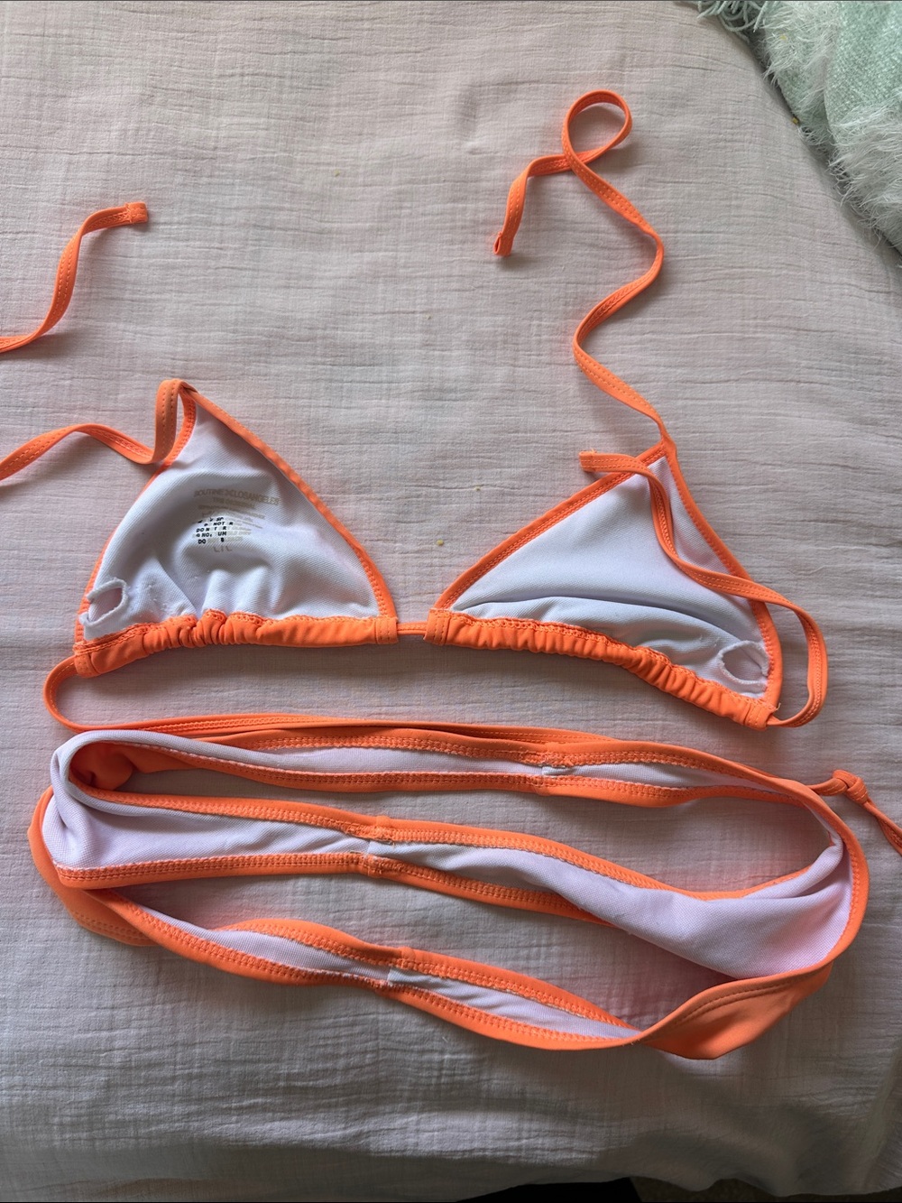 Boutine Los Angeles wild orange thong bikini set - Picture 4 of 5